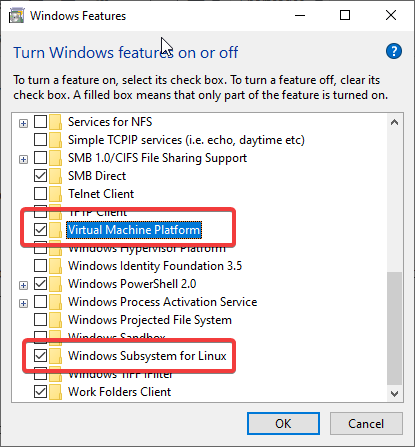 Enable Windows Features