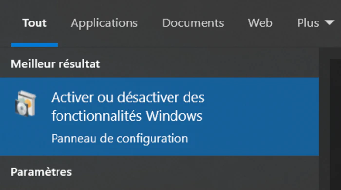 Enable Windows features