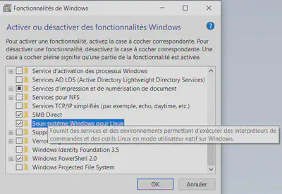 Enable Windows Subsystem for Linux