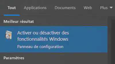Enable Windows features